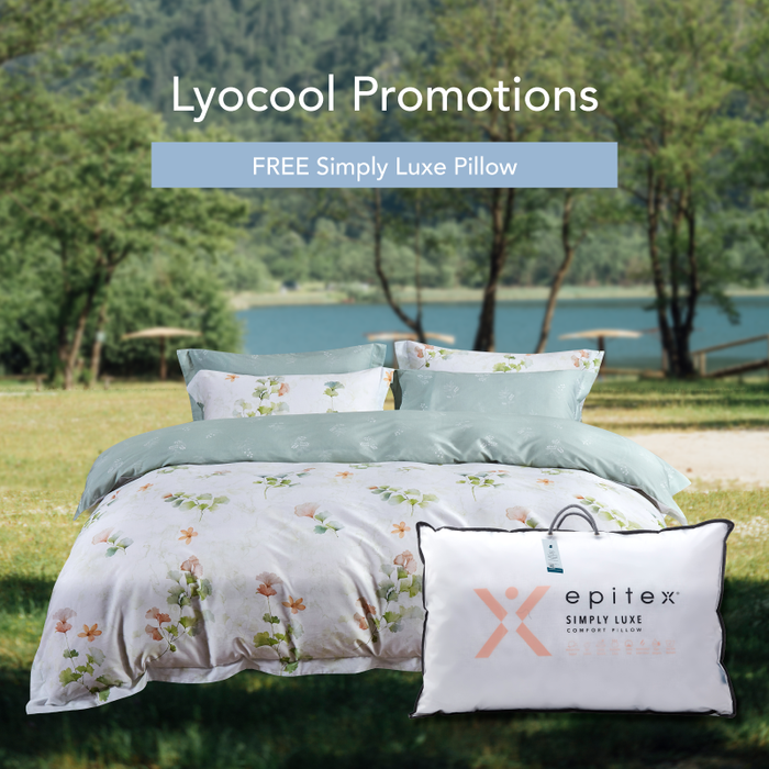 Lyocool 1200TC Lyocell Combed Cotton Printed Bedsheet | Bedset | LY2152 | Comfort