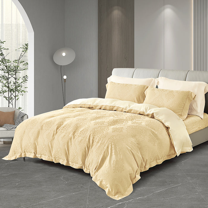 Grandeur Tencel 1600TC Jacquard Bedsheet | Bedset | GT1926