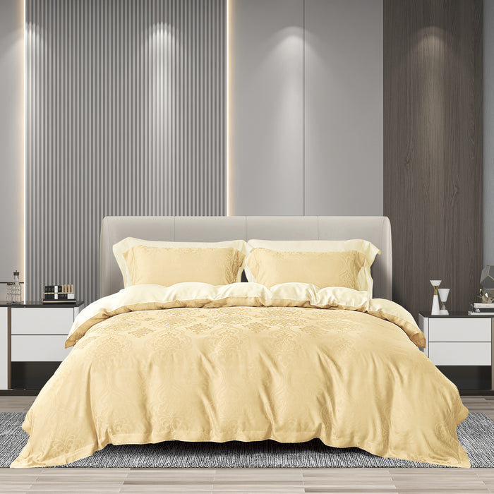 Grandeur Tencel 1600TC Jacquard Bedsheet | Bedset | GT1926