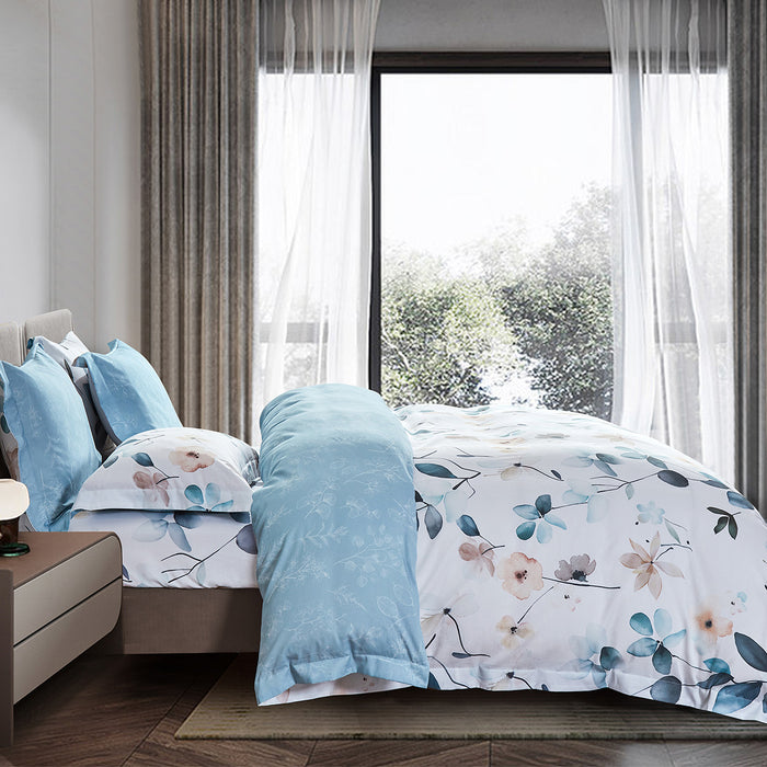 Lyocool 1200TC Lyocell Combed Cotton Printed Bedsheet | Bedset | LY2149 | Comfort