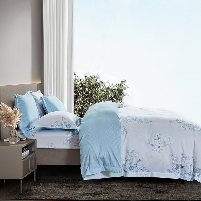 Lyocool 1200TC Lyocell Combed Cotton Printed Bedsheet | Bedset | LY2150 | Comfort