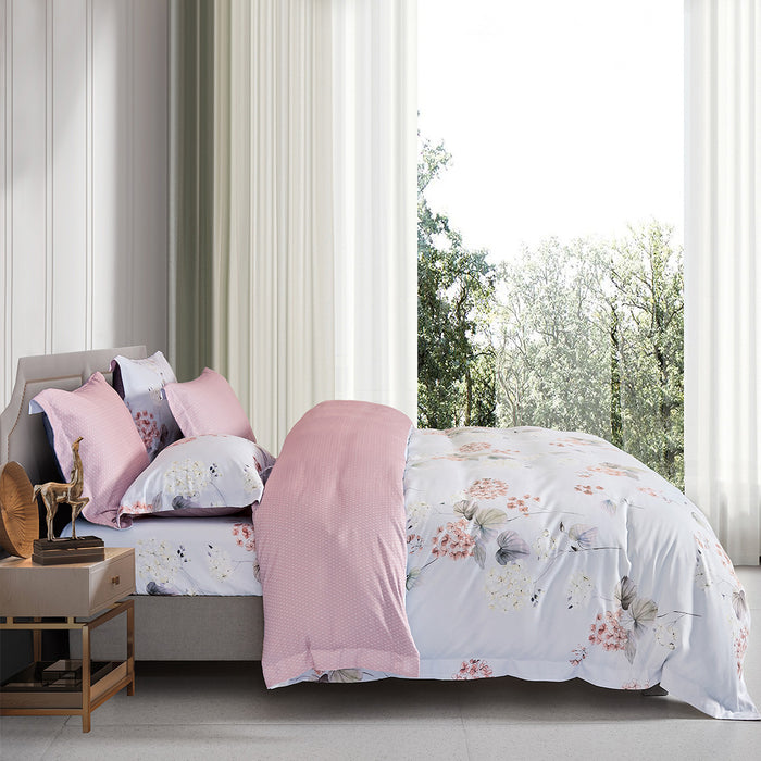 Lyocool 1200TC Lyocell Combed Cotton Printed Bedsheet | Bedset | LY2151 | Comfort