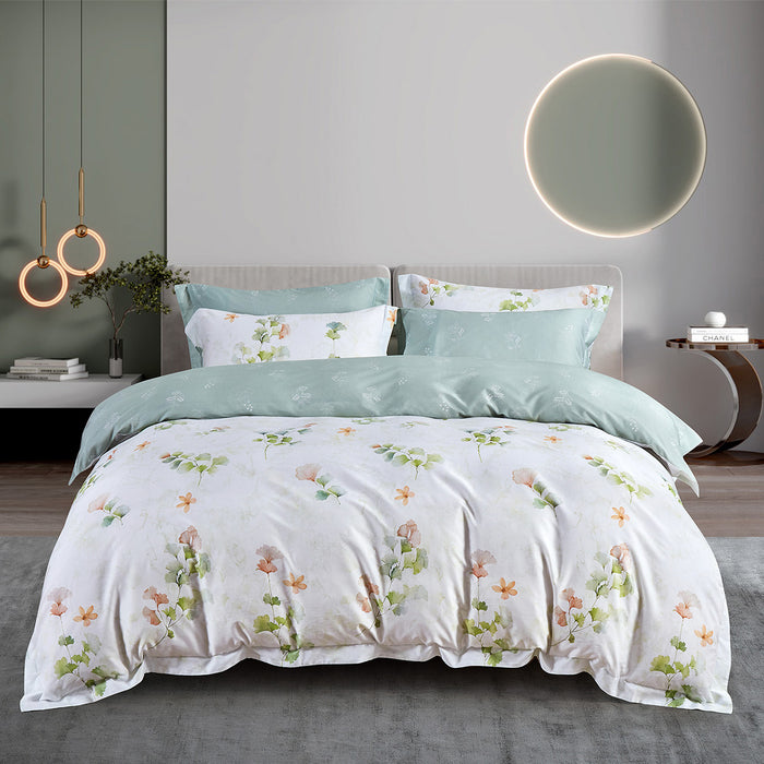Lyocool 1200TC Lyocell Combed Cotton Printed Bedsheet | Bedset | LY2152 | Comfort