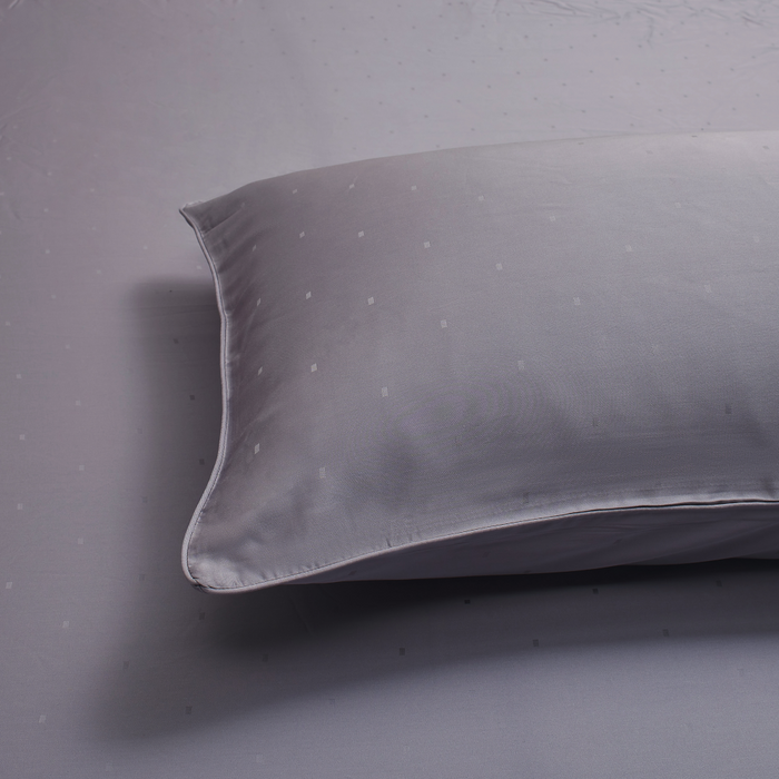 Tencel Dobby 1600TC Fitted Sheet Set | Bedset | TD2258 Gull Grey