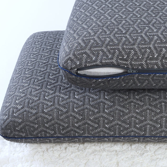 Epitex Charcoal Memory Cloud Support Classic Pillow | Medium Firm Pillow | Adult Pillow | Sleep Aid Neck - Epitex