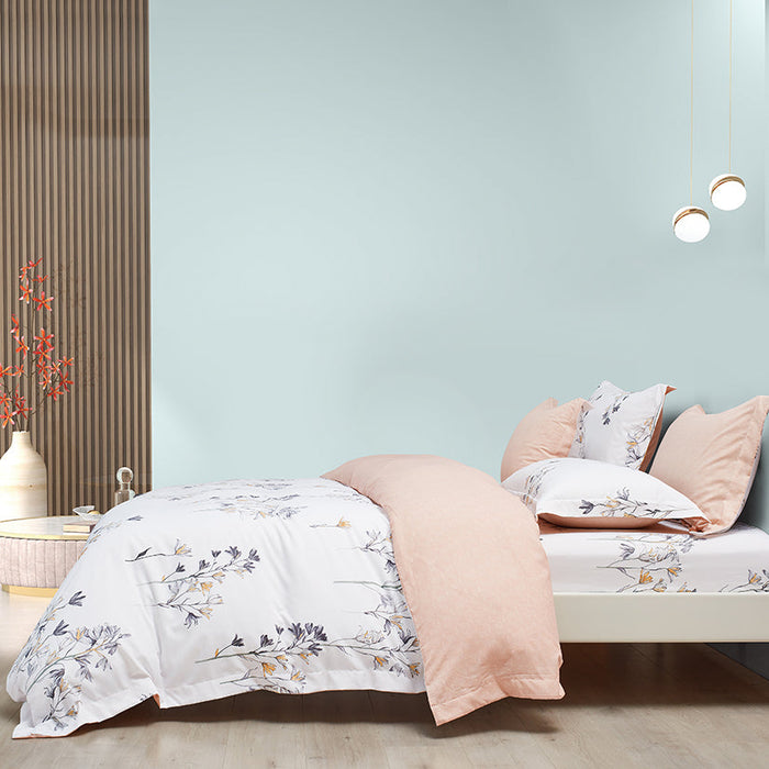 Epitex 1200TC Series Hybrid Botanic Silk Printed Fitted Sheet Set | Bedset | Bedding | Bedsheet Set - Epitex