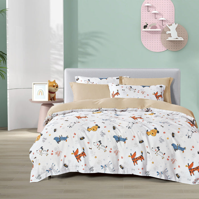 Hybrid Botanic Silk Blend Tencel 1200TC Printed Bedsheet | Bedset | HS1321