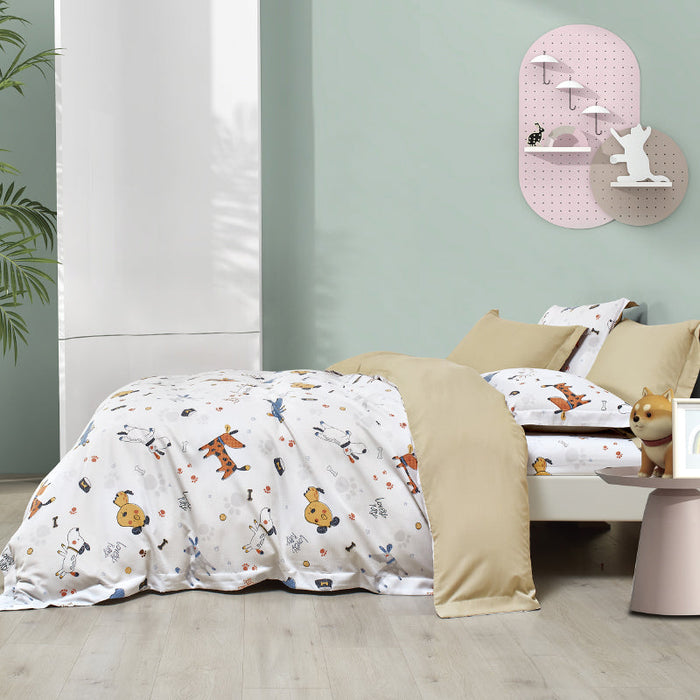 Hybrid Botanic Silk Blend Tencel 1200TC Printed Bedsheet | Bedset | HS1321