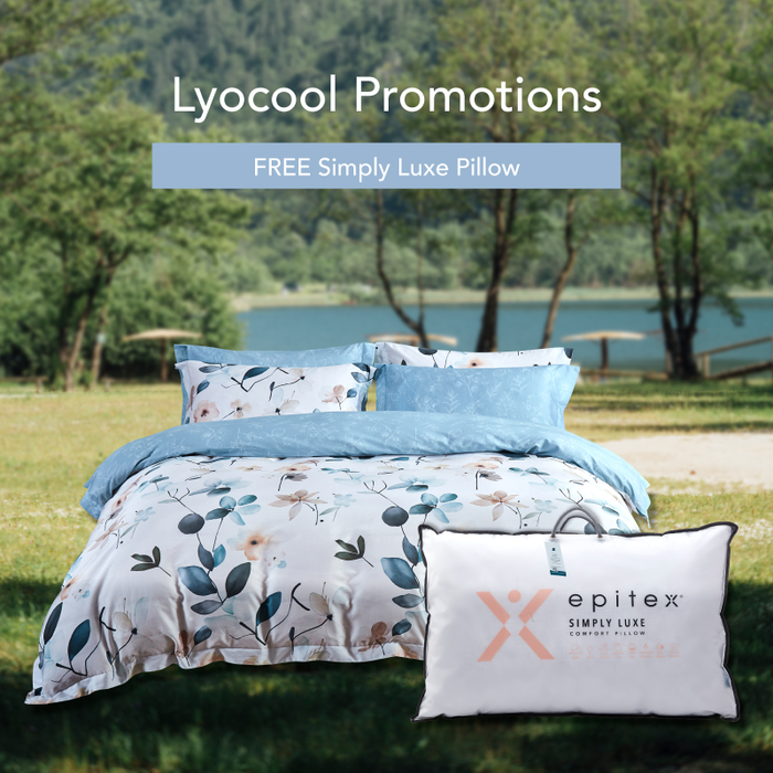 Lyocool 1200TC Lyocell Combed Cotton Printed Bedsheet | Bedset | LY2149 | Comfort