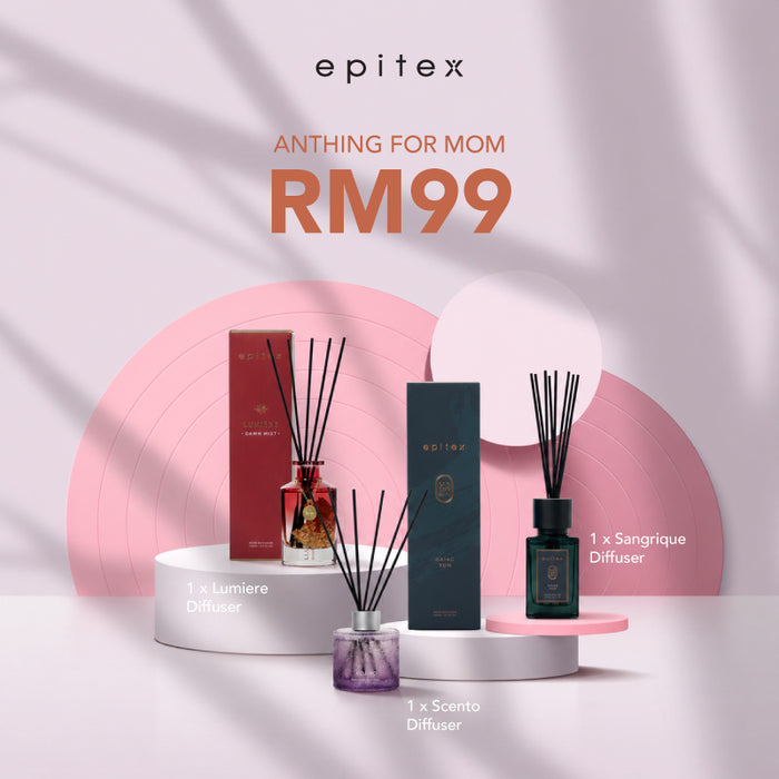(Mother's Day Exclusive) Lumiere Diffuser 100ML, Sangrique Diffuser 120ML & Scento Diffuser 100ML