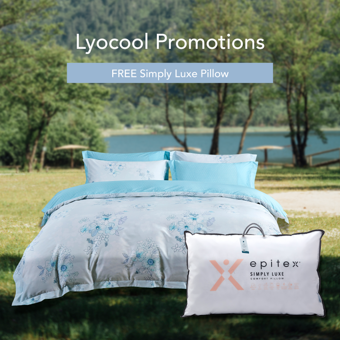 Lyocool 1200TC Lyocell Combed Cotton Printed Bedsheet | Bedset | LY2150 | Comfort