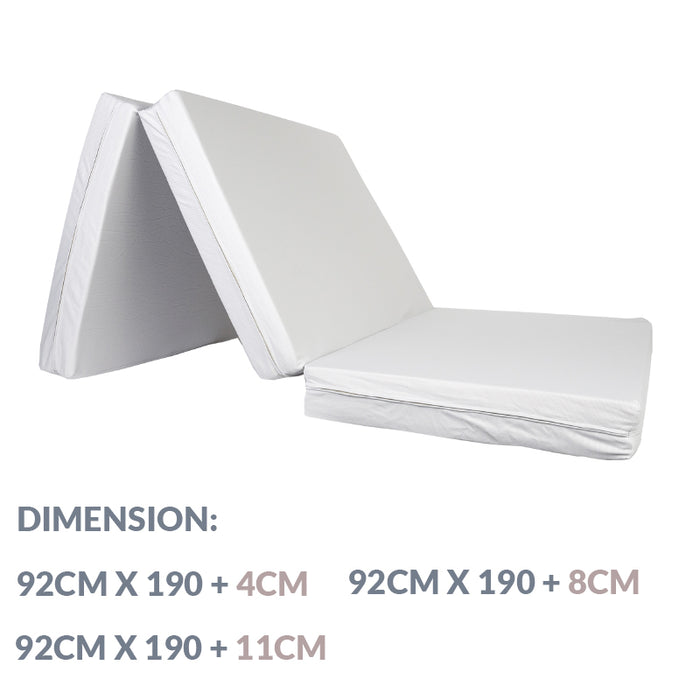 High Density 3 Fold Mattress (4cm/8cm/11cm)