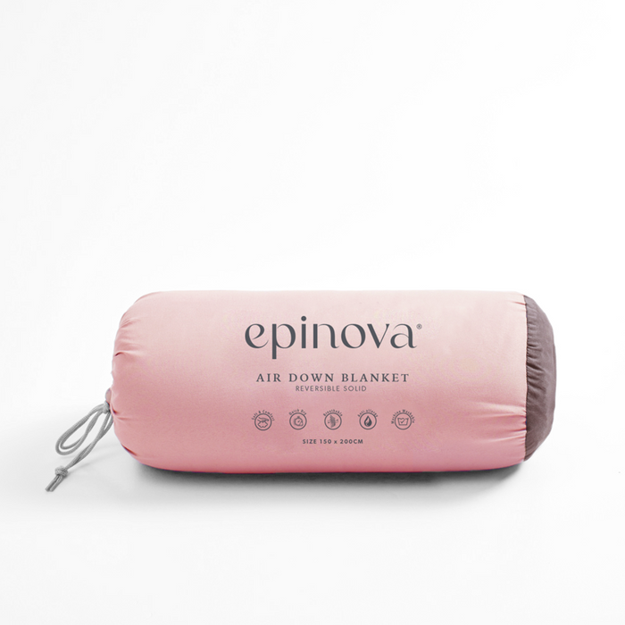 Epinova Reversible Airdown Blanket (Pale Mauve / Antler)