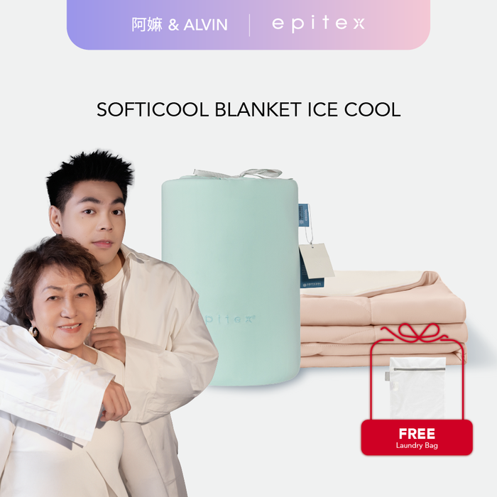 Epitex x Alvin Ah Ma Softicool Ice Cool Knitted Reversible Blanket