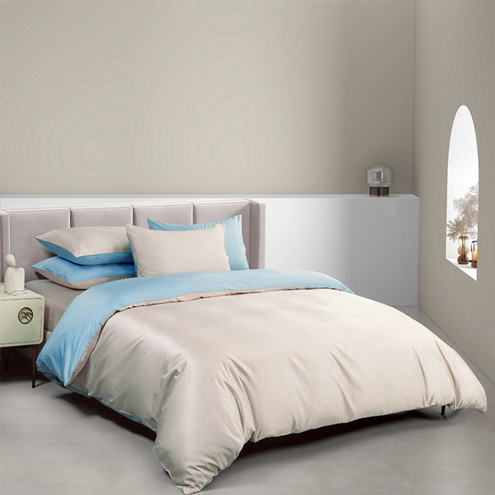 Online Exclusive Bamboo Blend 1200TC Reversible Bedsheet | Bedset | BD5891