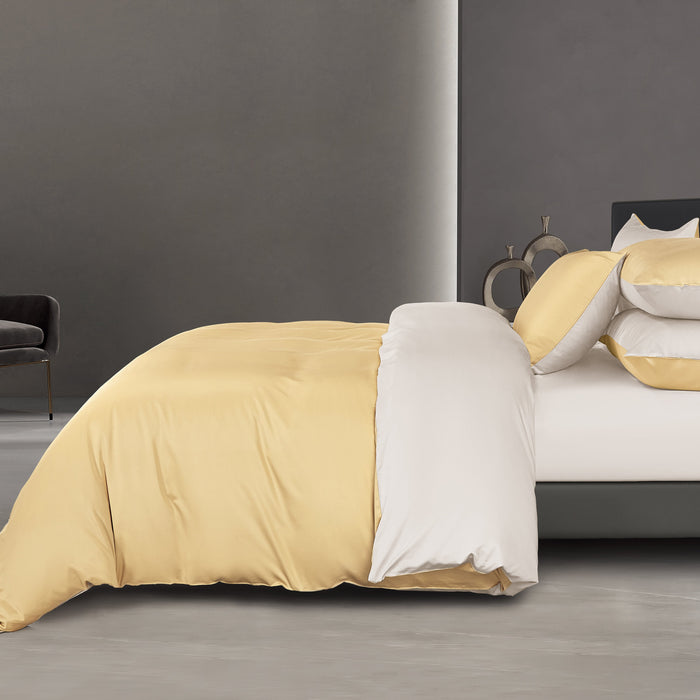 Online Exclusive Bamboo Blend 1200TC Reversible Bedsheet | Bedset | BD5913
