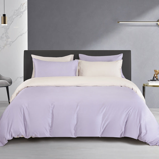 Online Exclusive Bamboo Blend 1200TC Reversible Bedsheet | Bedset | BD5915