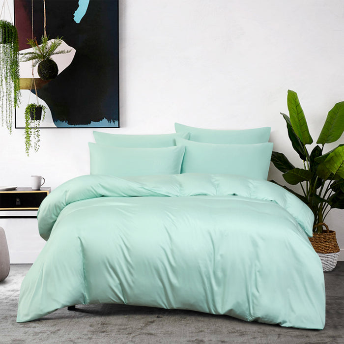 (BAMBOO SPECIAL) Online Exclusive Bamboo Lite 1200TC  Solid Bedsheet + GWP Cloud Support Memory Pillow