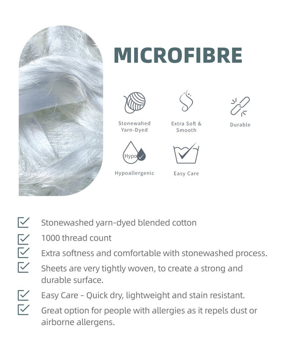 Silkysoft Printed Bedsheet 980TC | Microfiber Bedsheet | Bedset | EVP9247
