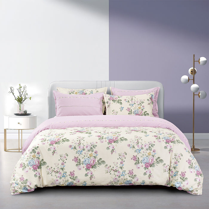 Cotton Arte 1000TC Printed Bedsheet | 100% Cotton | EVC2182