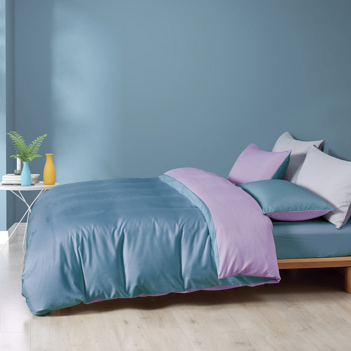 Silkysoft Lite Reversible Solid | Comforter Set | EVL8287