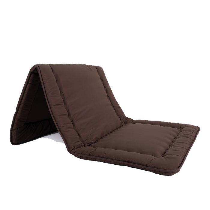 Futon 3-Fold Mattress Single | Chocolate