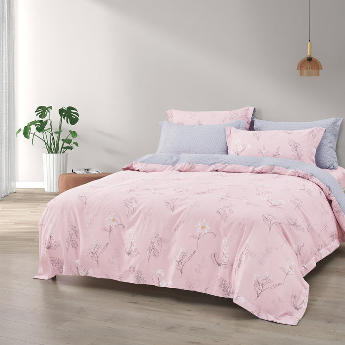 Hybrid Botanic Silk Blend Tencel 1200TC Printed Bedsheet | Bedset | HS1300