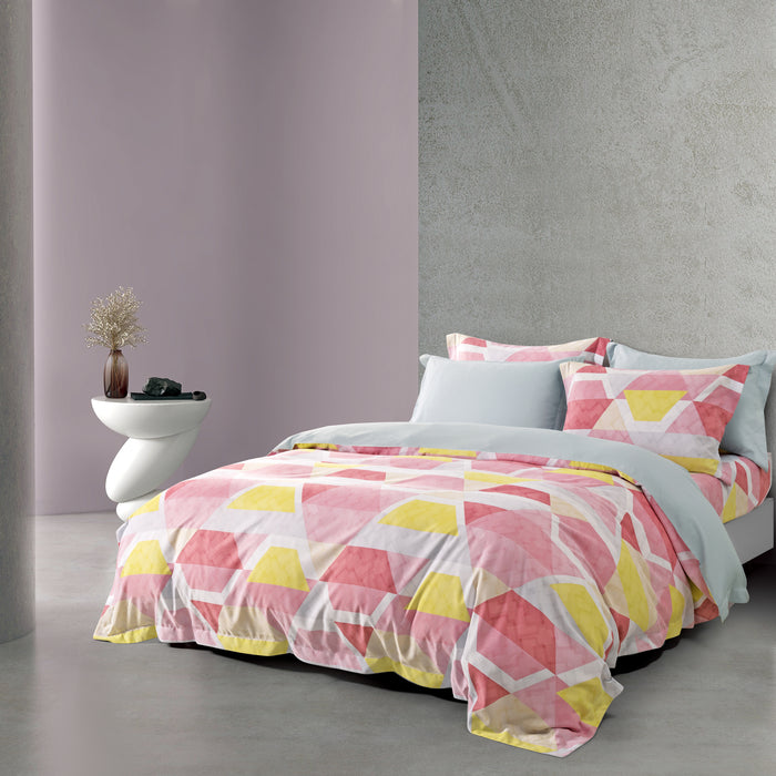 Hybrid Botanic Silk Blend Tencel 1200TC Printed Comforter Set | HS1353