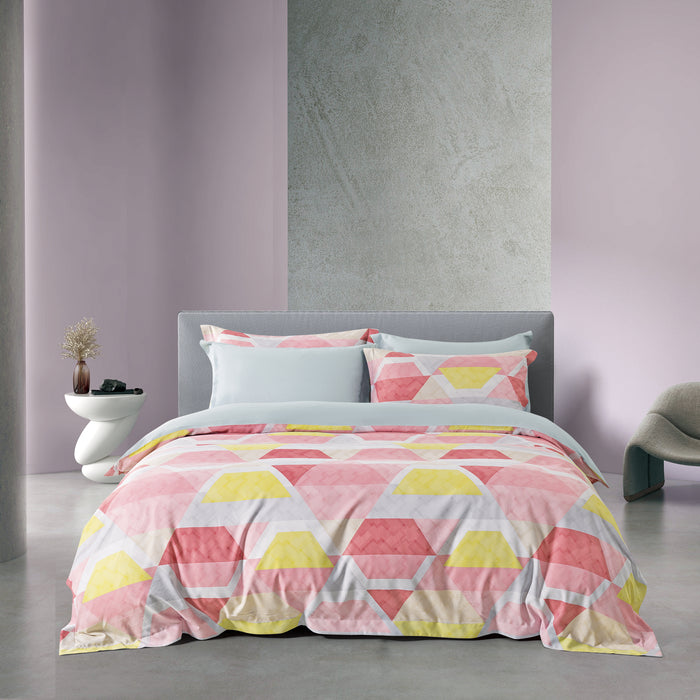 Hybrid Botanic Silk Blend Tencel 1200TC Printed Comforter Set | HS1353