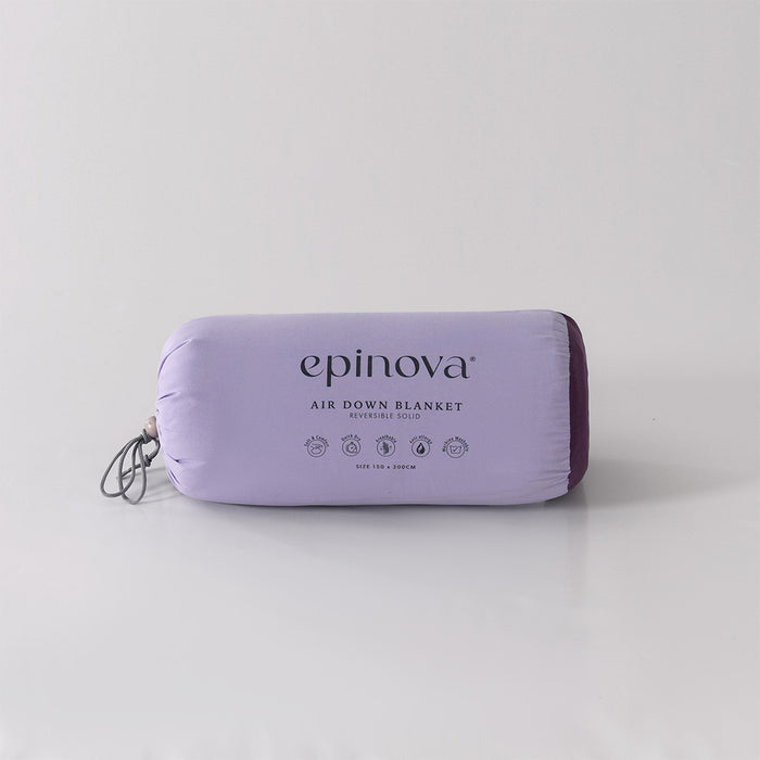 Essential Reversible Airdown Blanket (Purple & Berry)