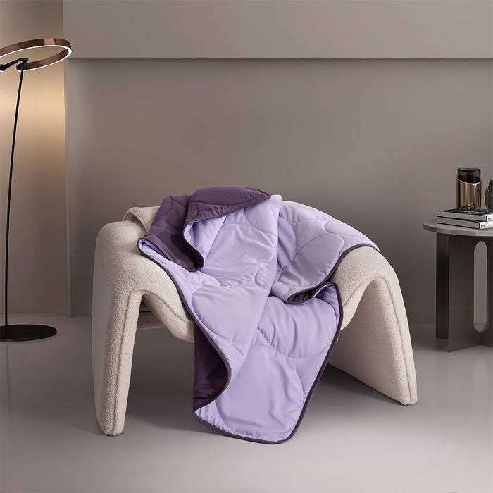 Essential Reversible Airdown Blanket (Purple & Berry)