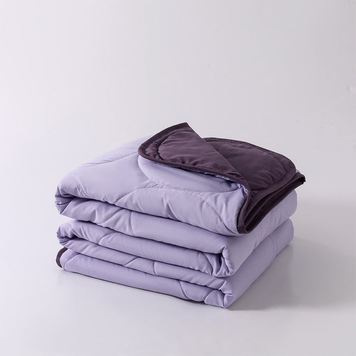 Essential Reversible Airdown Blanket (Purple & Berry)