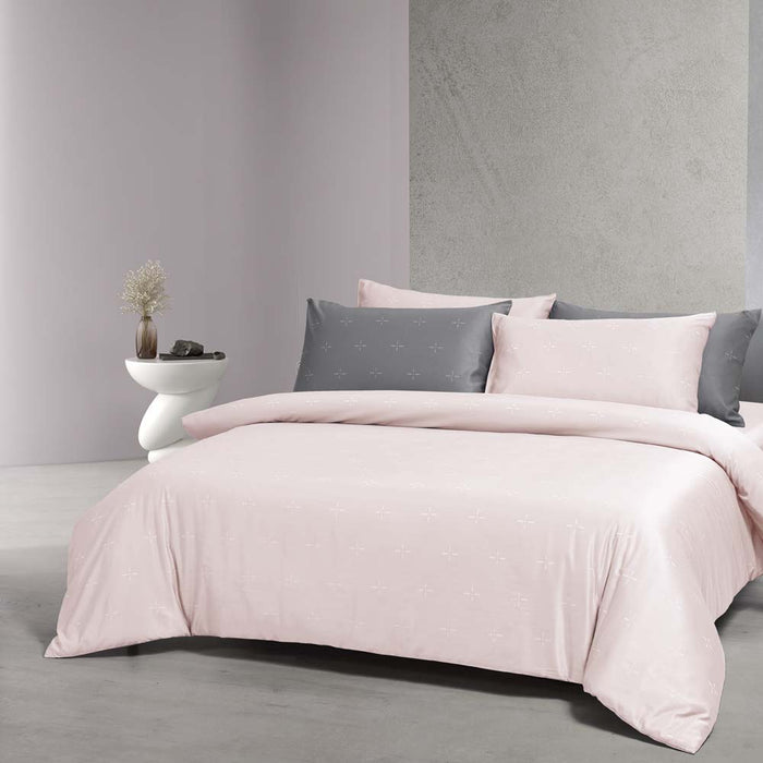 Melange Blend Tencel Visco 1600TC Dobby Bedsheet | Bedset | ME2356