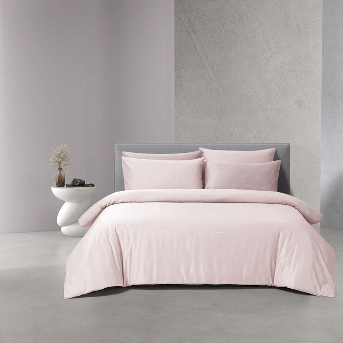 Melange Blend Tencel Visco 1600TC Dobby Bedsheet | Bedset | ME2356