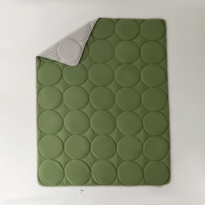 Essential Reversible Airdown Blanket (Green & Grey)