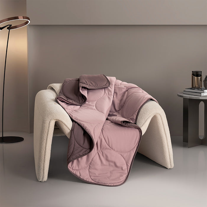 Epinova Reversible Airdown Blanket (Pale Mauve & Antler)