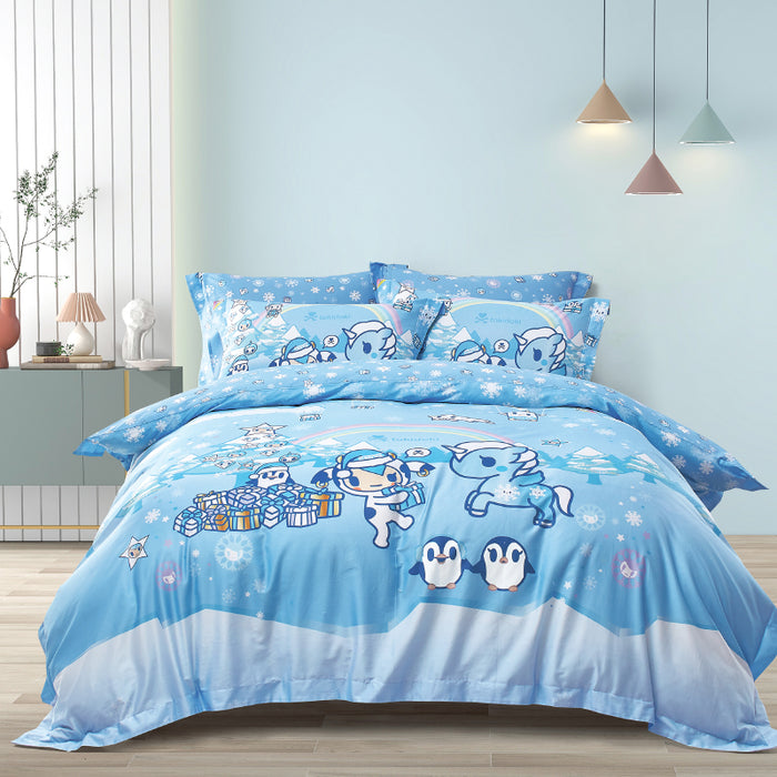 Tokidoki Egypitan Cotton 1000TC Printed Bedsheet | Bedset | TK641-35