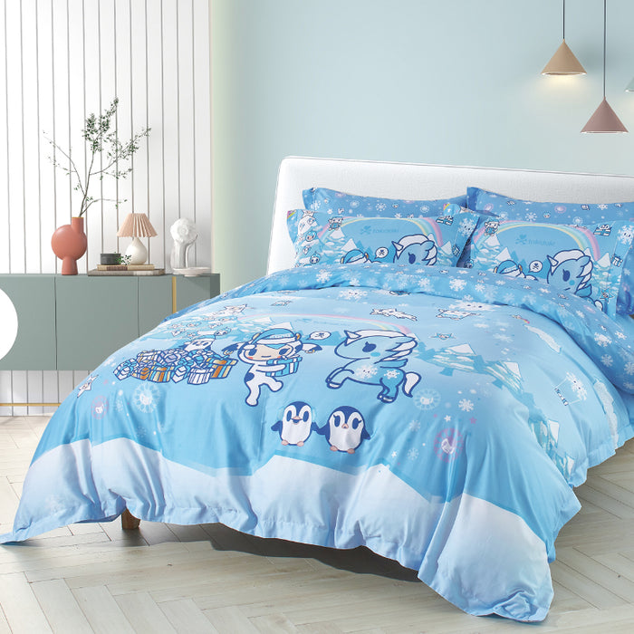 Tokidoki Egypitan Cotton 1000TC Printed Bedsheet | Bedset | TK641-35