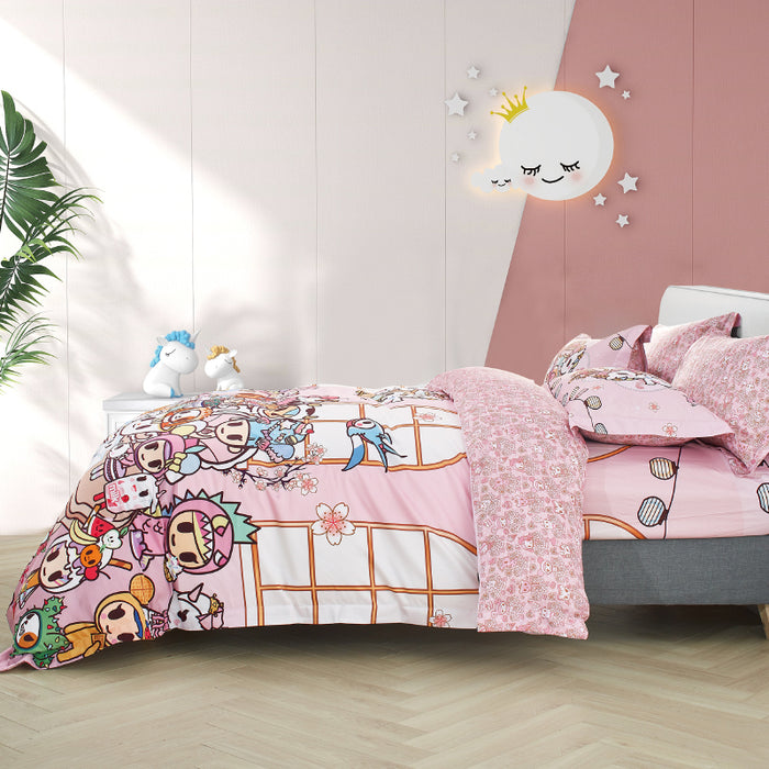 Tokidoki Egypitan Cotton 1000TC Printed Bedsheet | Bedset | TK643-41