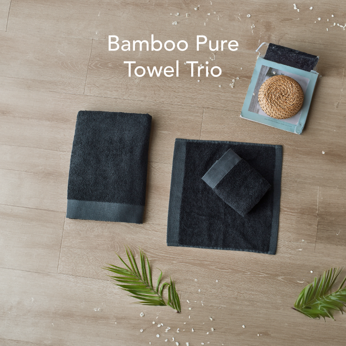 (BAMBOO SPECIAL) Signature Bamboo Ultra Absorbent Towel (Bath + Hand + Face Towel for RM99 only)