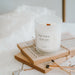 Soy Wood Wick Candle | Glass Jar with wooden lid