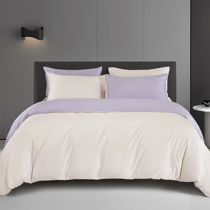 Online Exclusive Bamboo Blend 1200TC Reversible Bedsheet | Bedset | BD5916