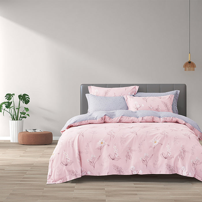 Hybrid Botanic Silk Blend Tencel 1200TC Printed Bedsheet | Bedset | HS1300