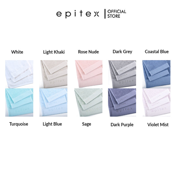 (2 FOR RM99) Epitex Copper+ 100% Cotton Bath Towel