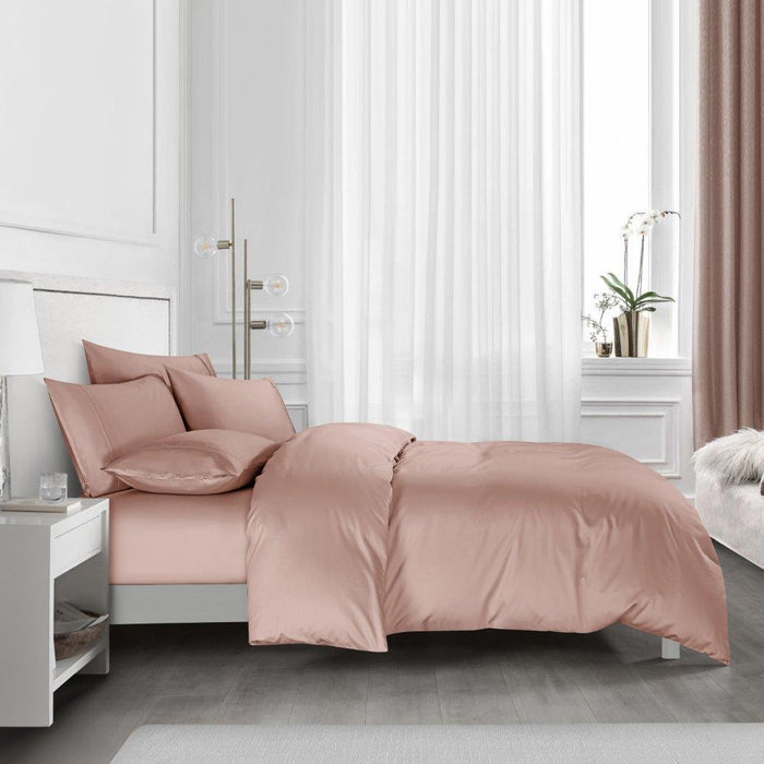 Supima Prime Solid Sateen Nude Fitted Sheet Set