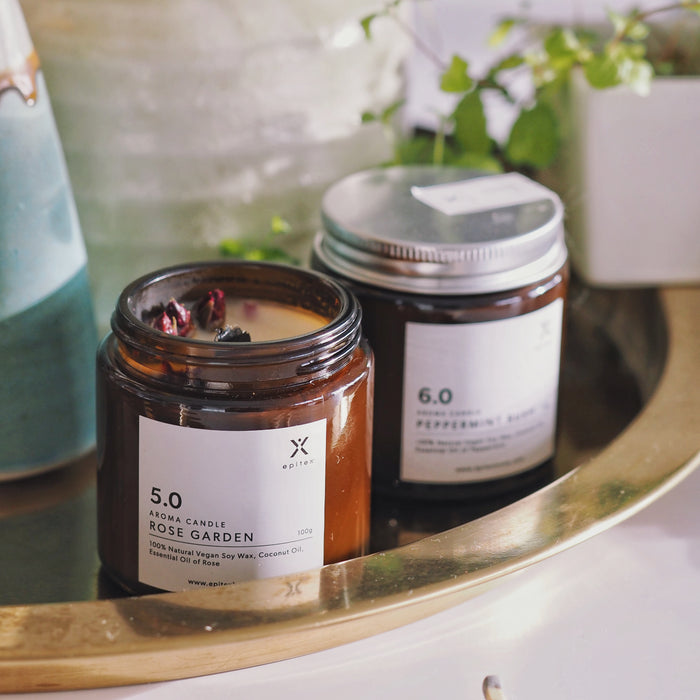 Epitex Soy Aroma Candle | Glass Jar with lid
