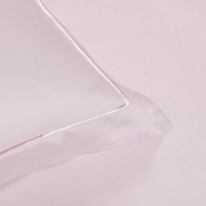 Tencel Plain Homme Collection 1600TC Silver Pink Fitted Sheet Set