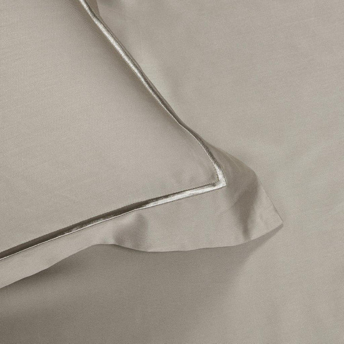 Tencel Plain Homme Collection 1600TC Fog Taupe Fitted Sheet Set
