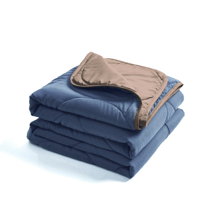 Essential Essential Reversible Airdown Blanket (Bark / Moon Blue)