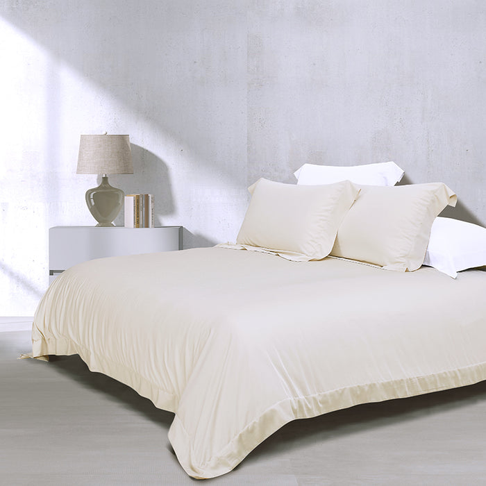 Nature Bamboo 1200TC Soild Bedsheet | Bedset | NC5842